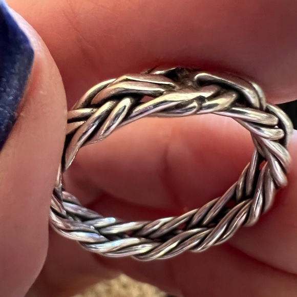 ❤️ Signed Hand Braided 925 Band Unisex Sz 9.5 Ring Celtic Viking Navajo 4.9 Gm - Picture 4 of 13